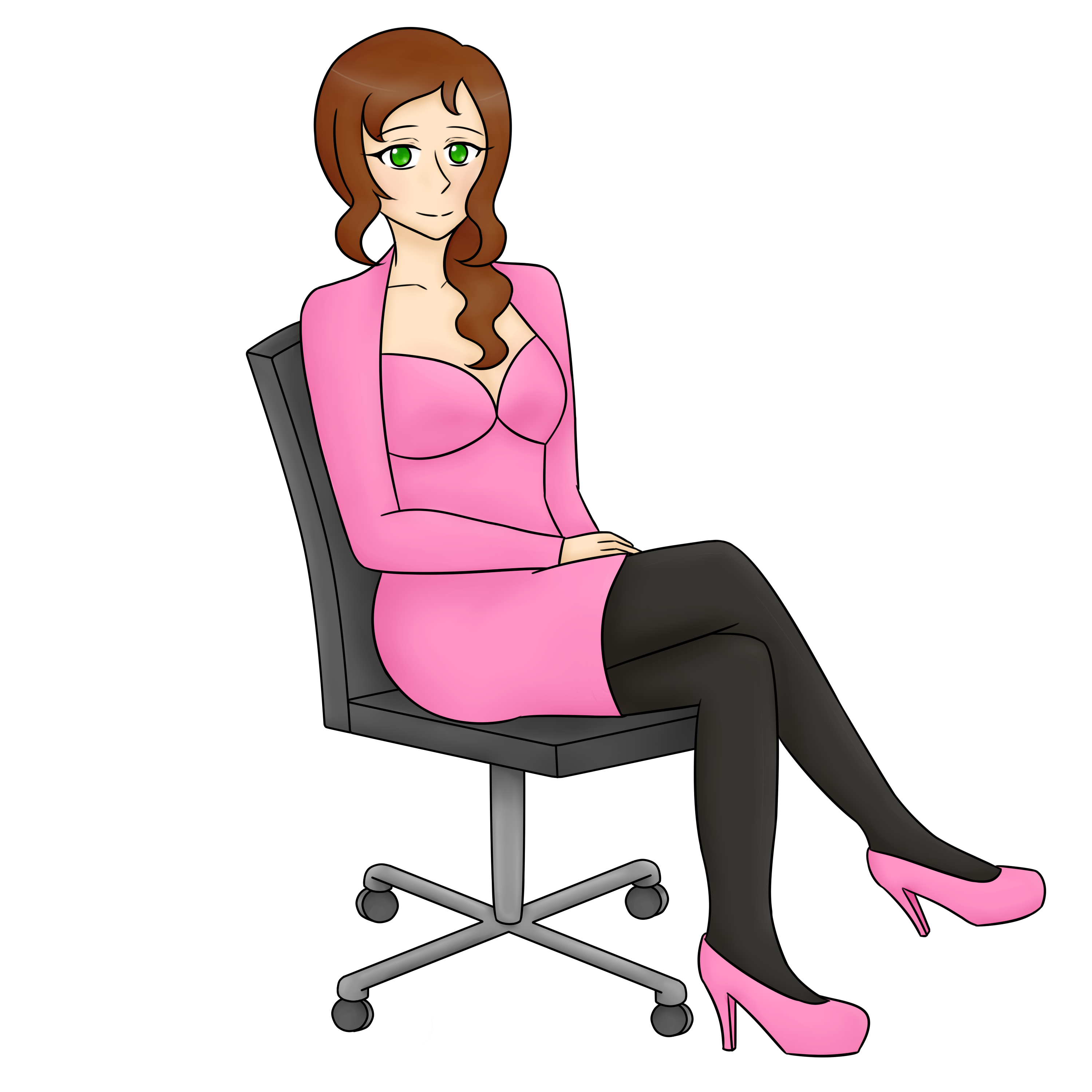 Delilah in office wear